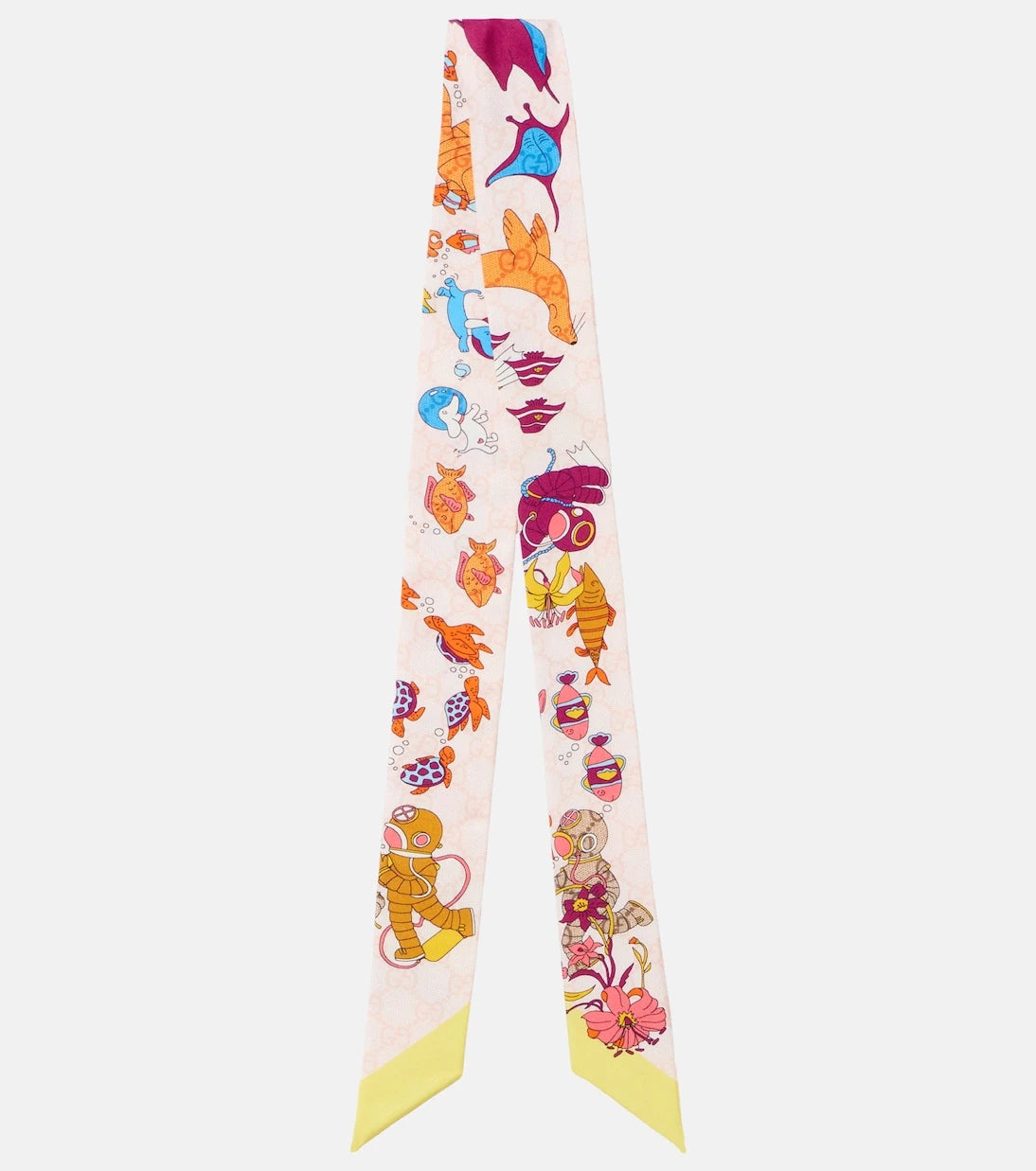 Gucci - Printed silk twill scarf