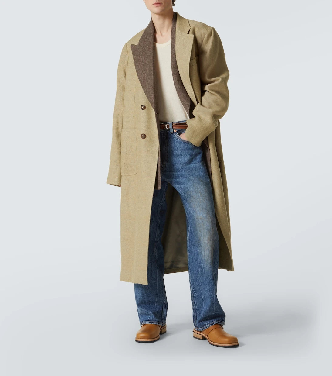 Our Legacy - Third Cut distressed wide-leg jeans