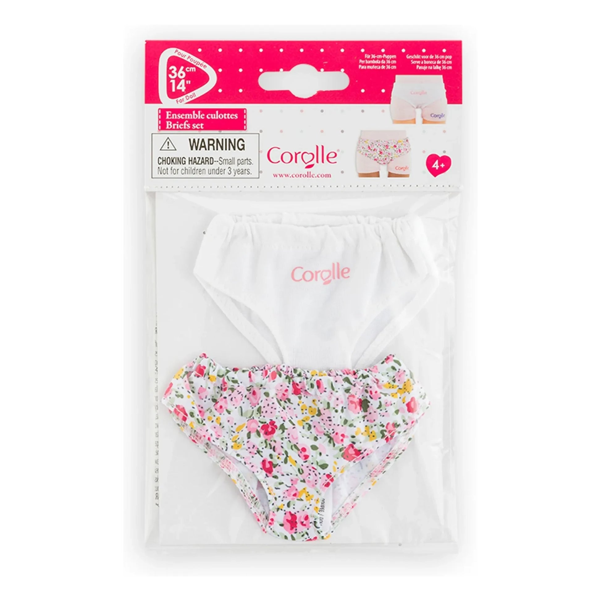 Corolle - Doll panties 36 cm - Set of 2 | White