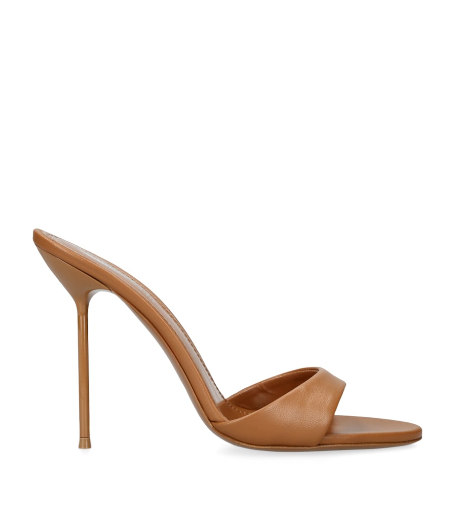 Paris Texas Beige Leather Lidia Mules 105