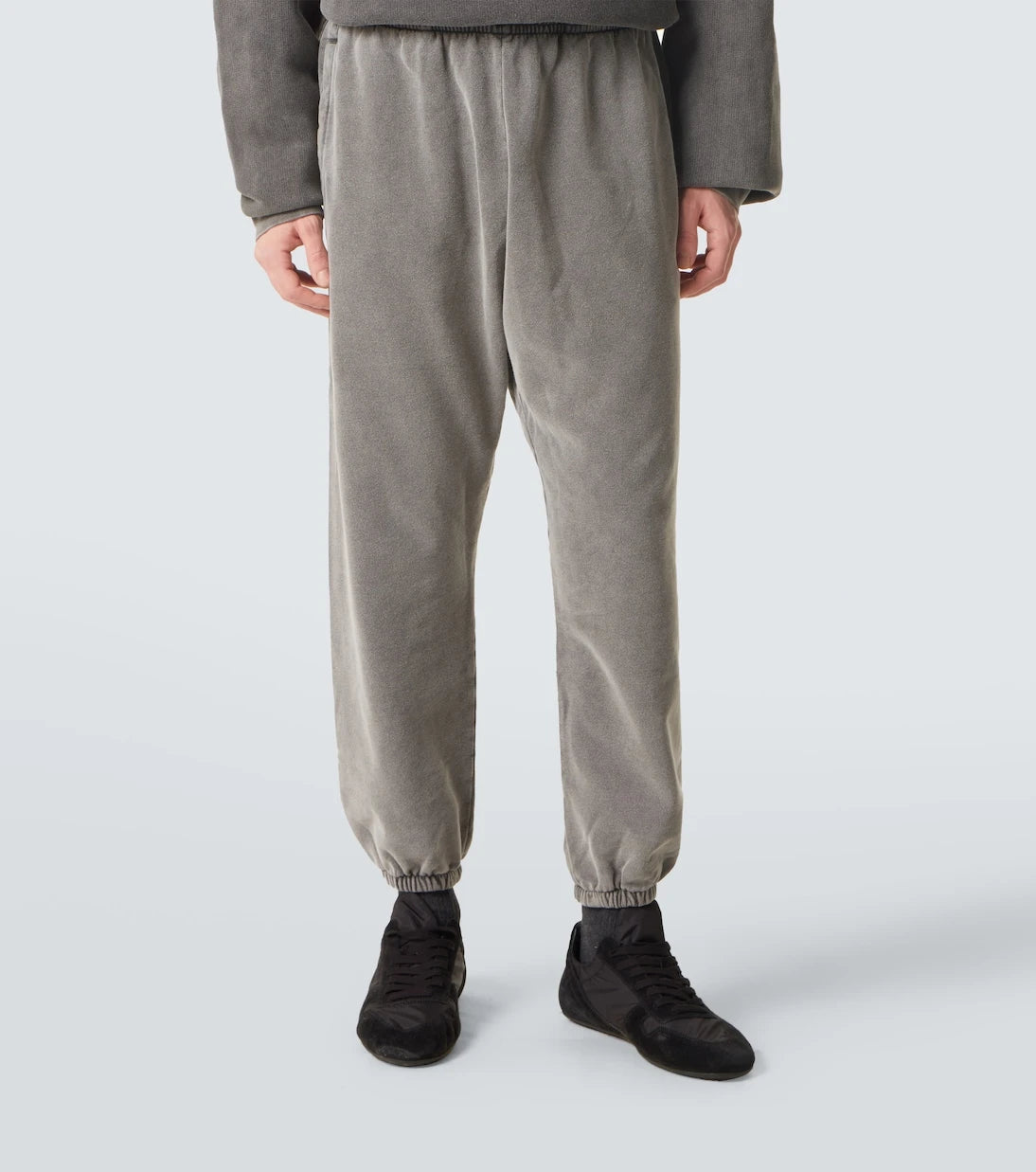 Acne Studios - سروال رياضي قطني باهت