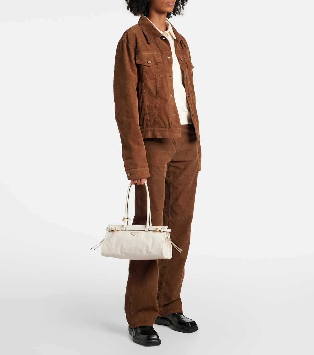 Prada - Prada Bonnie Medium leather shoulder bag