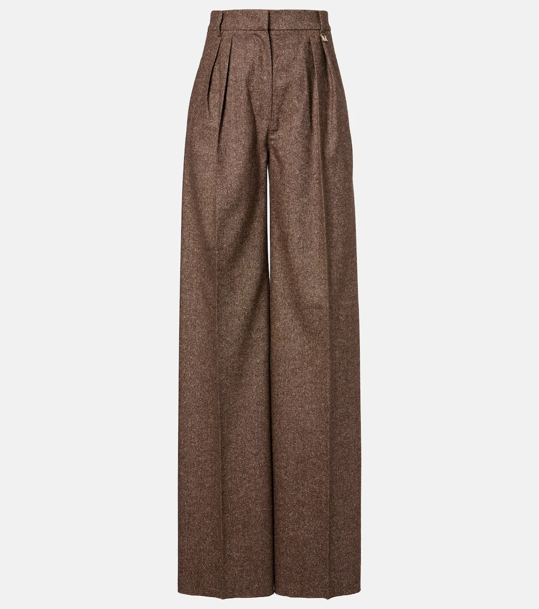 Max Mara - Brava yün ve ipek karışımı bol paça pantolon