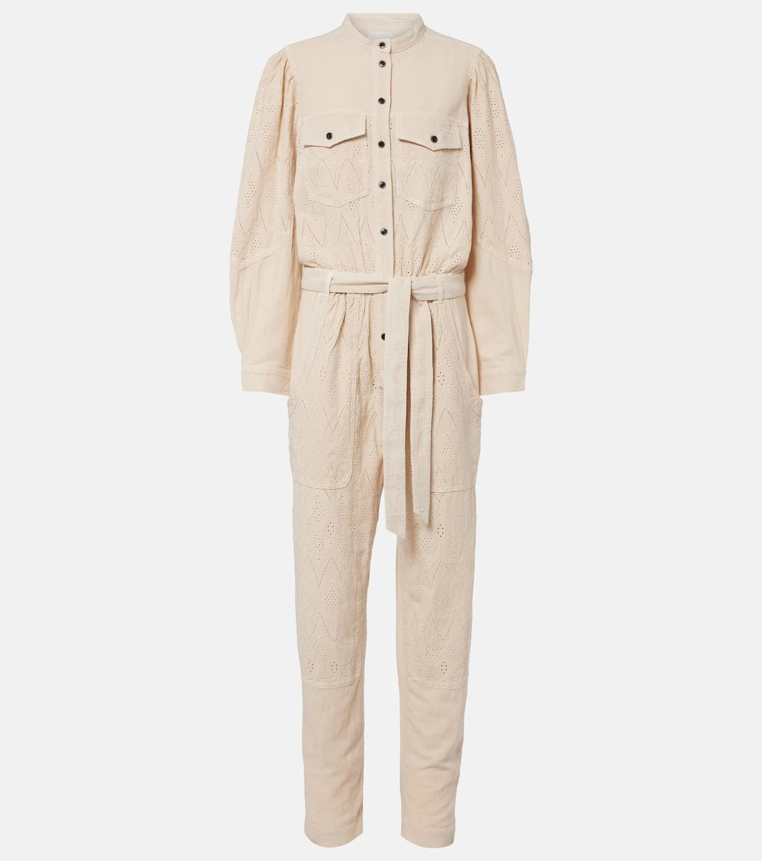 Marant Etoile - Kellen broderie anglaise cotton jumpsuit
