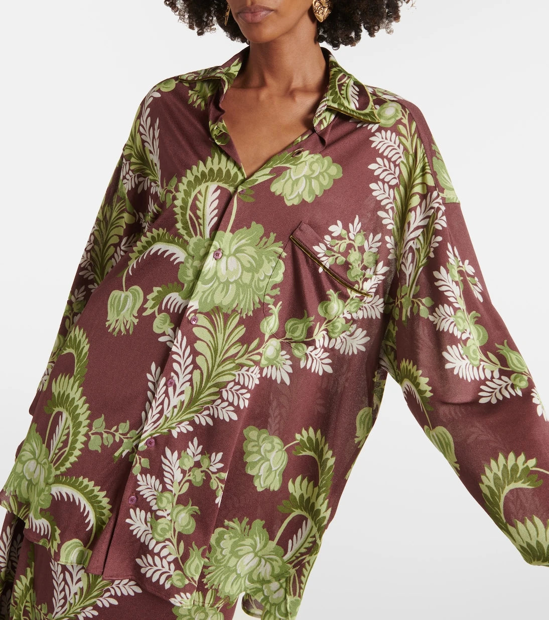 Etro - Floral oversized shirt