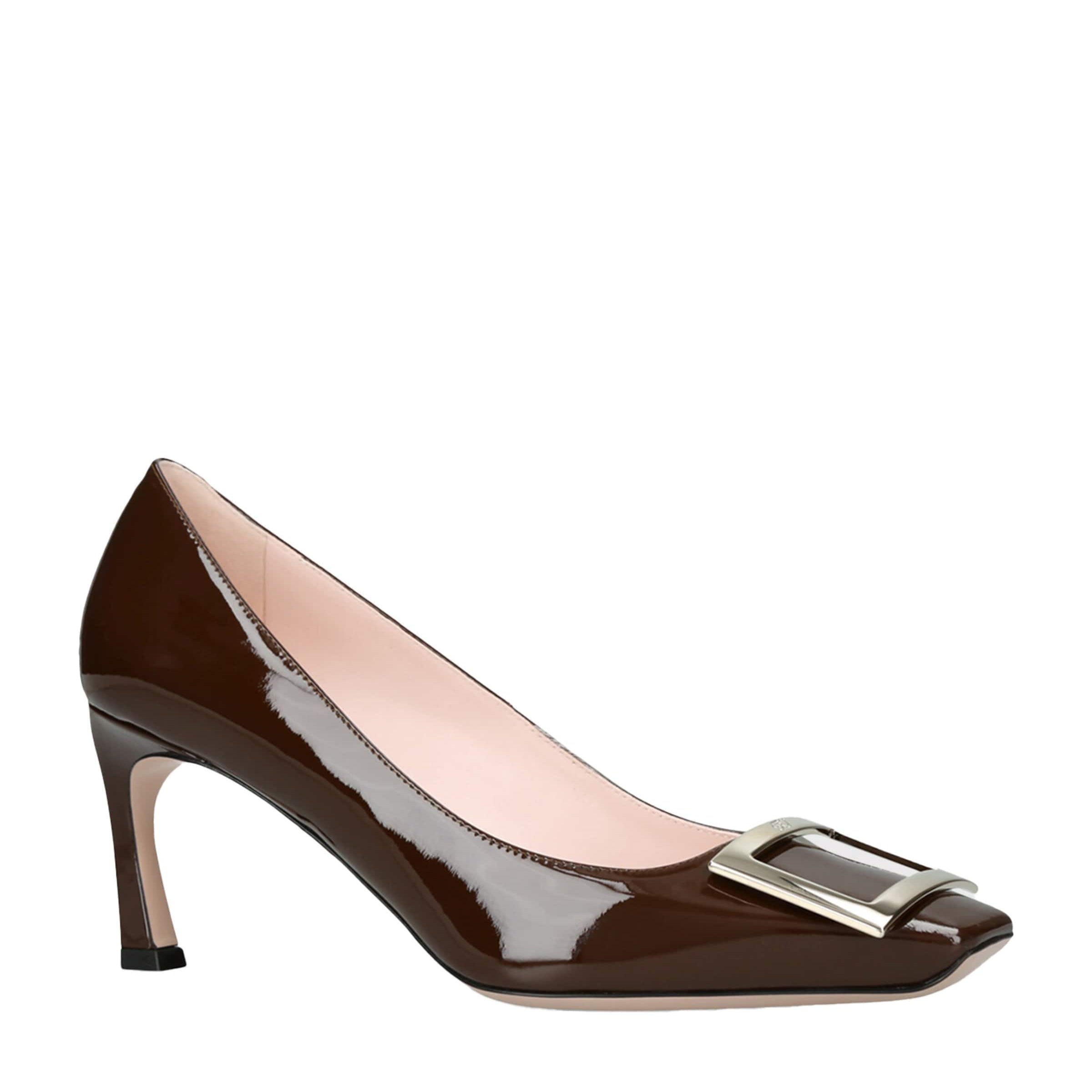 Roger Vivier Brown Patent Belle Vivier Pumps 70