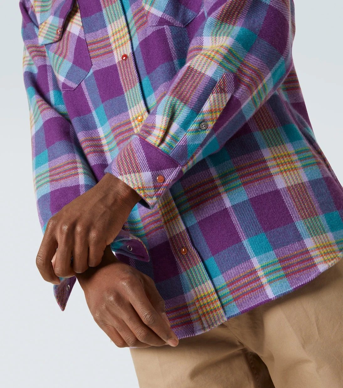 God's True Cashmere - Checked cashmere shirt