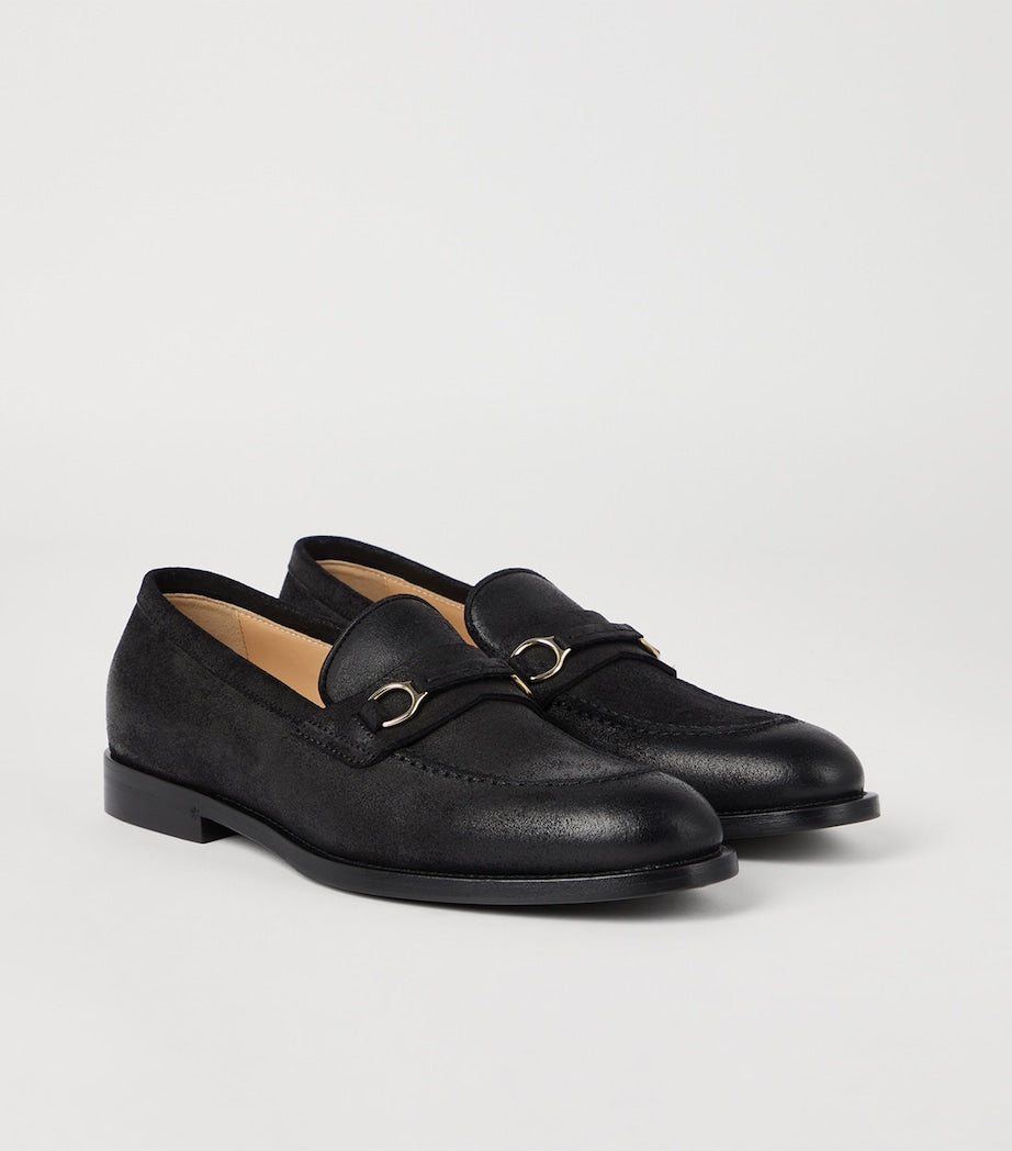 Brunello Cucinelli Suede Ring-Detail Loafers