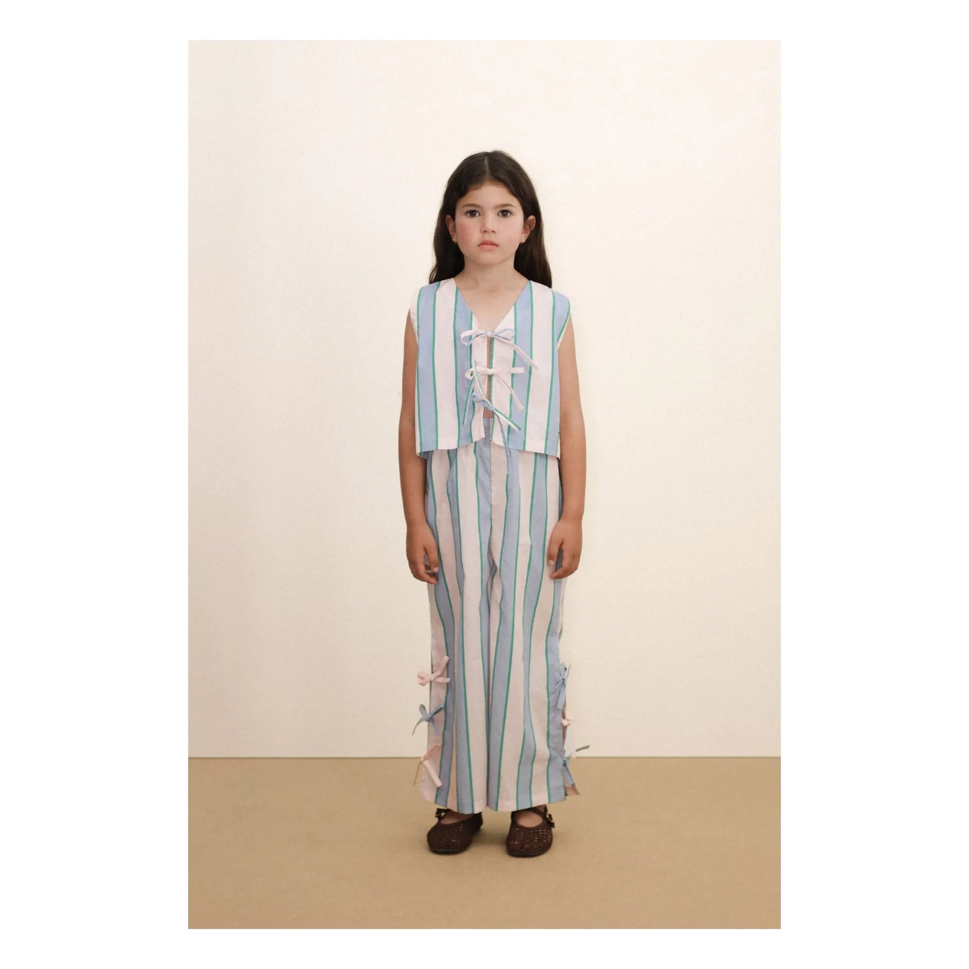 Tinycottons - Striped Knot Pants | Pale Pink