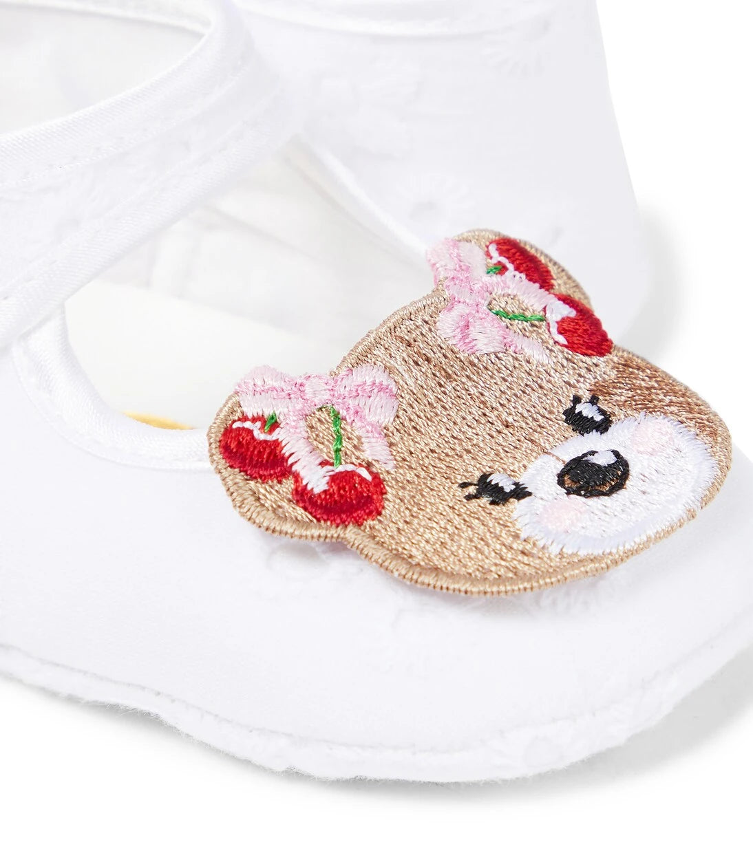 Monnalisa - Baby bear-embellished ballet flats