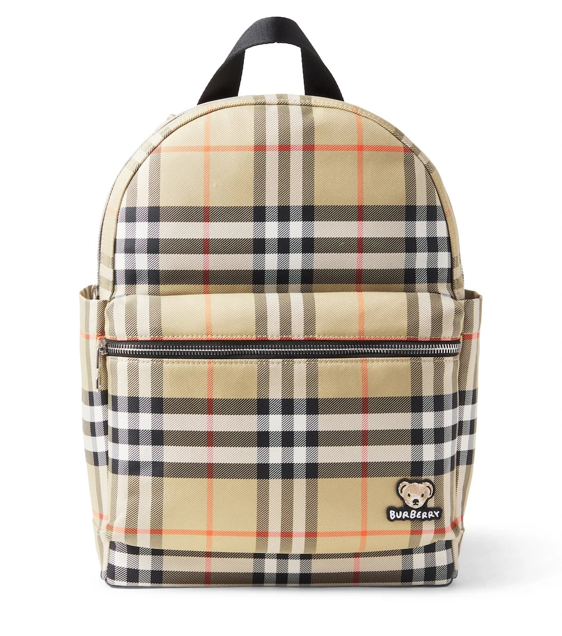 Burberry Kids - Burberry Check leather-trimmed backpack