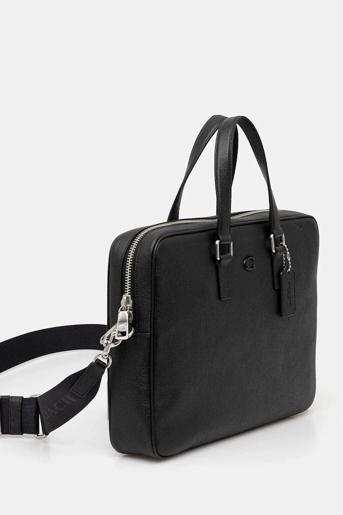 Кожена чанта за лаптоп Coach Caden
