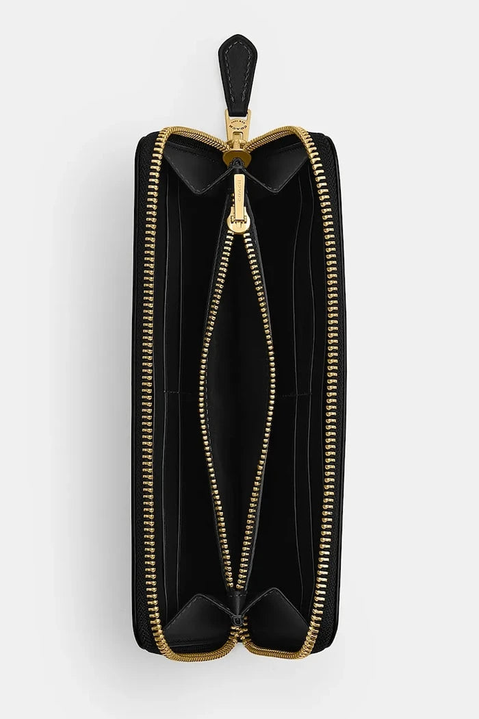 Coach портфейл дамски от кожа Accordion Zip