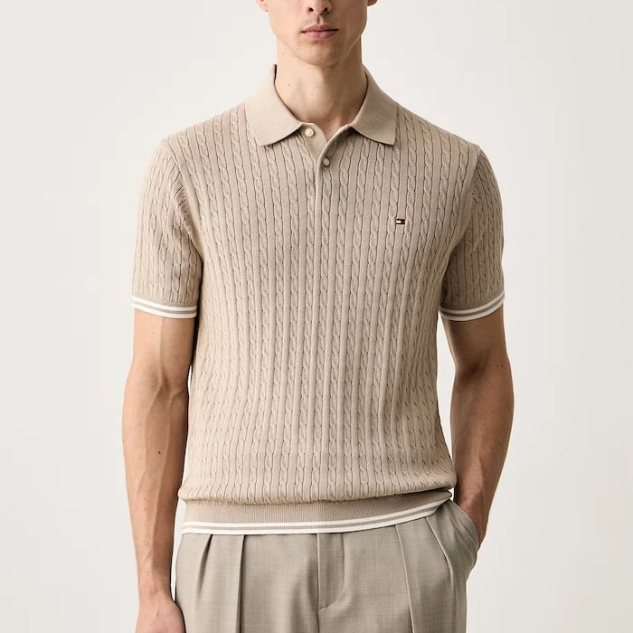 Tommy Hilfiger erkek pamuklu yakalı polo tişört