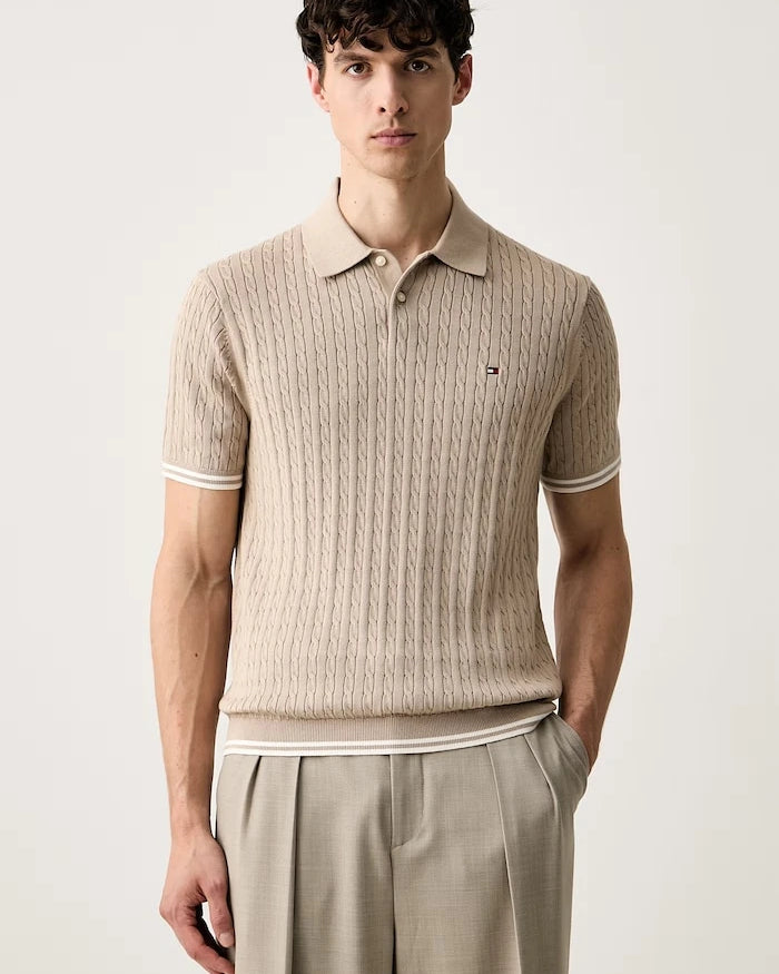 Tommy Hilfiger erkek pamuklu yakalı polo tişört