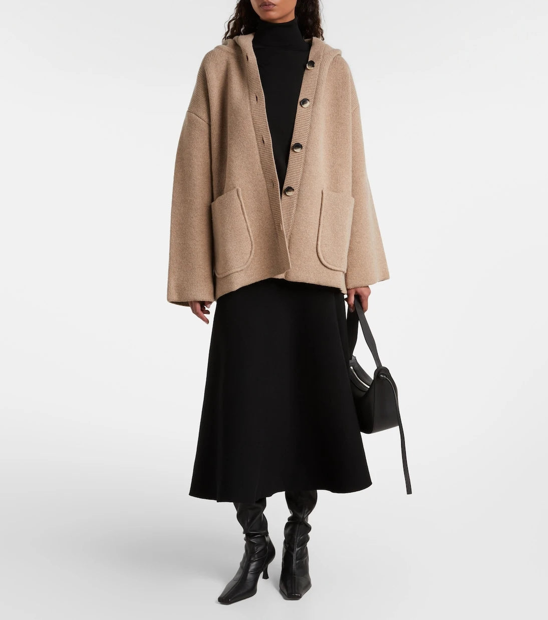 Proenza Schouler - جاكيت نيلي الصوفي الأبيض