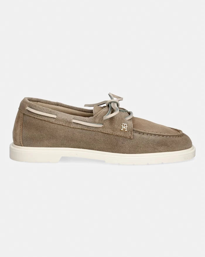 Tommy Hilfiger Kadın Süet Mokasen LIGHT SUEDE BOAT SHOE