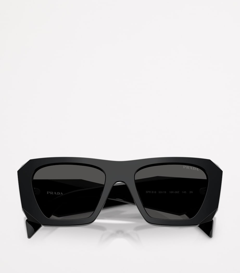 Prada Black Acetate PR B18S Sunglasses