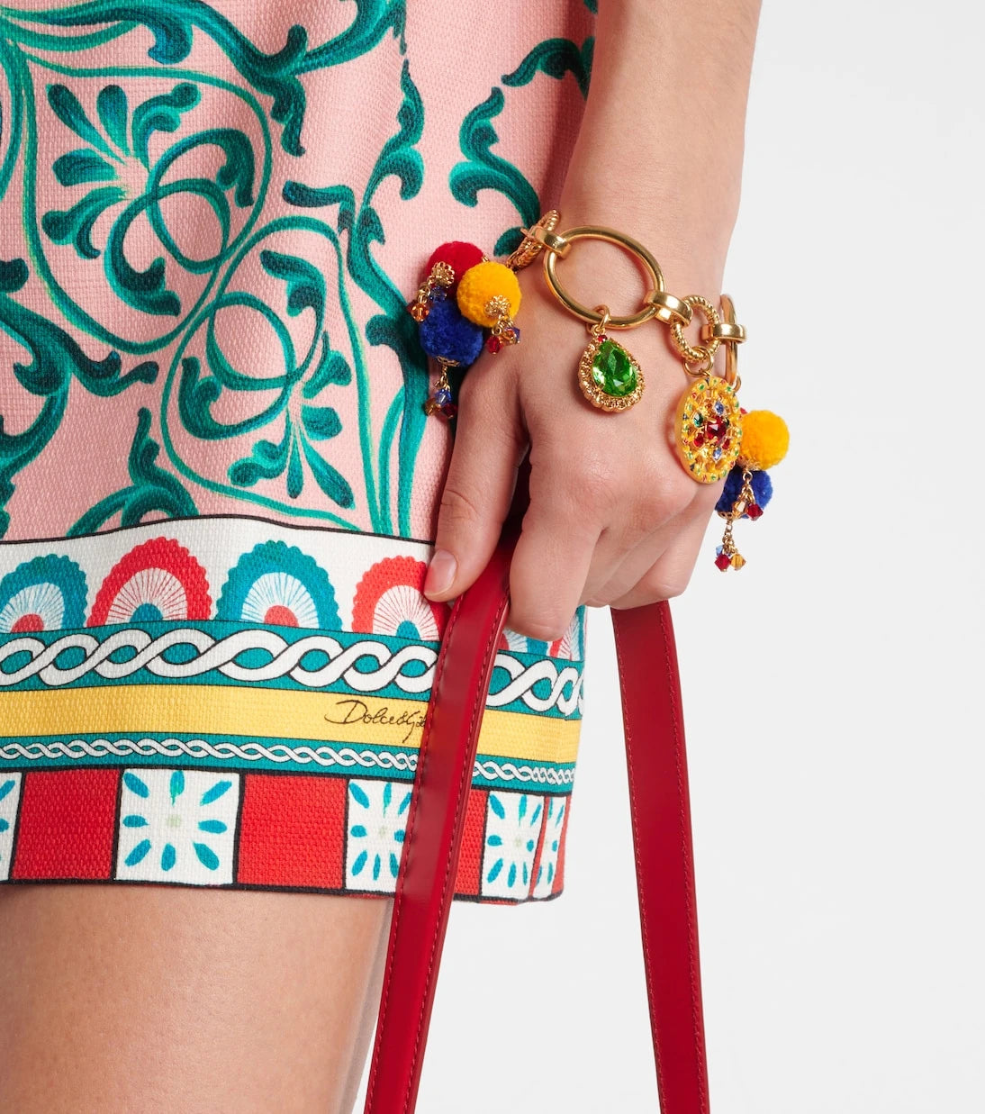 Dolce&Gabbana - Taormina embellished charm bracelet