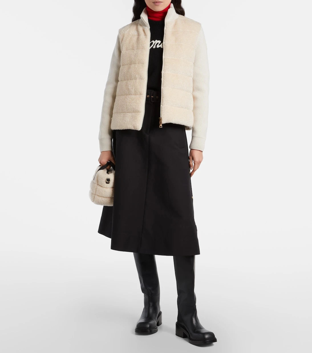 Moncler - حقيبة كارادوك توتي صغيرة بتصميم تيدي