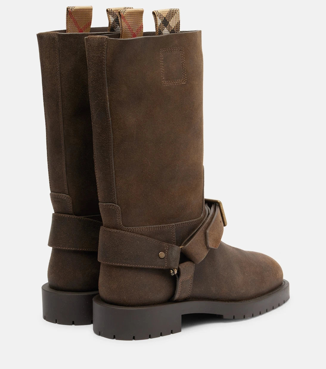 Burberry - Soft Saddle suede knee-high boots