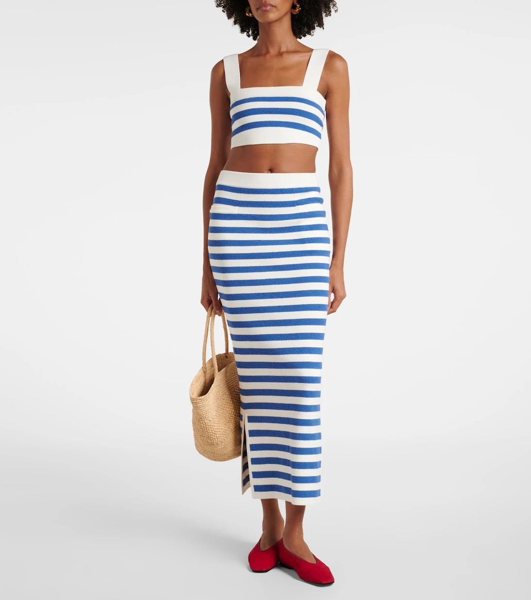 Posse - Ari striped pencil skirt
