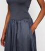St. Agni Grey Cut-Out Maxi Dress