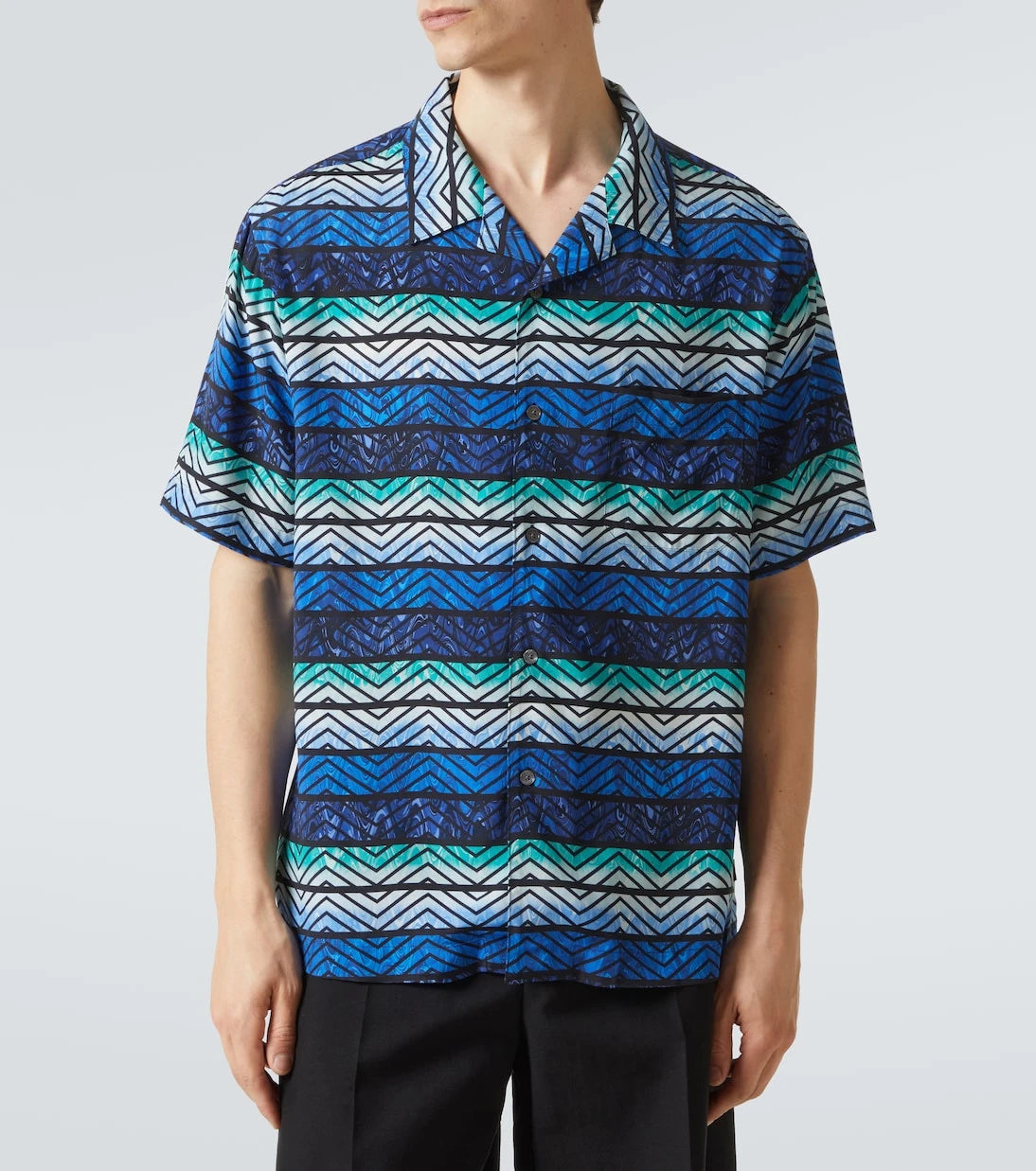 Missoni - Zigzag bowling shirt