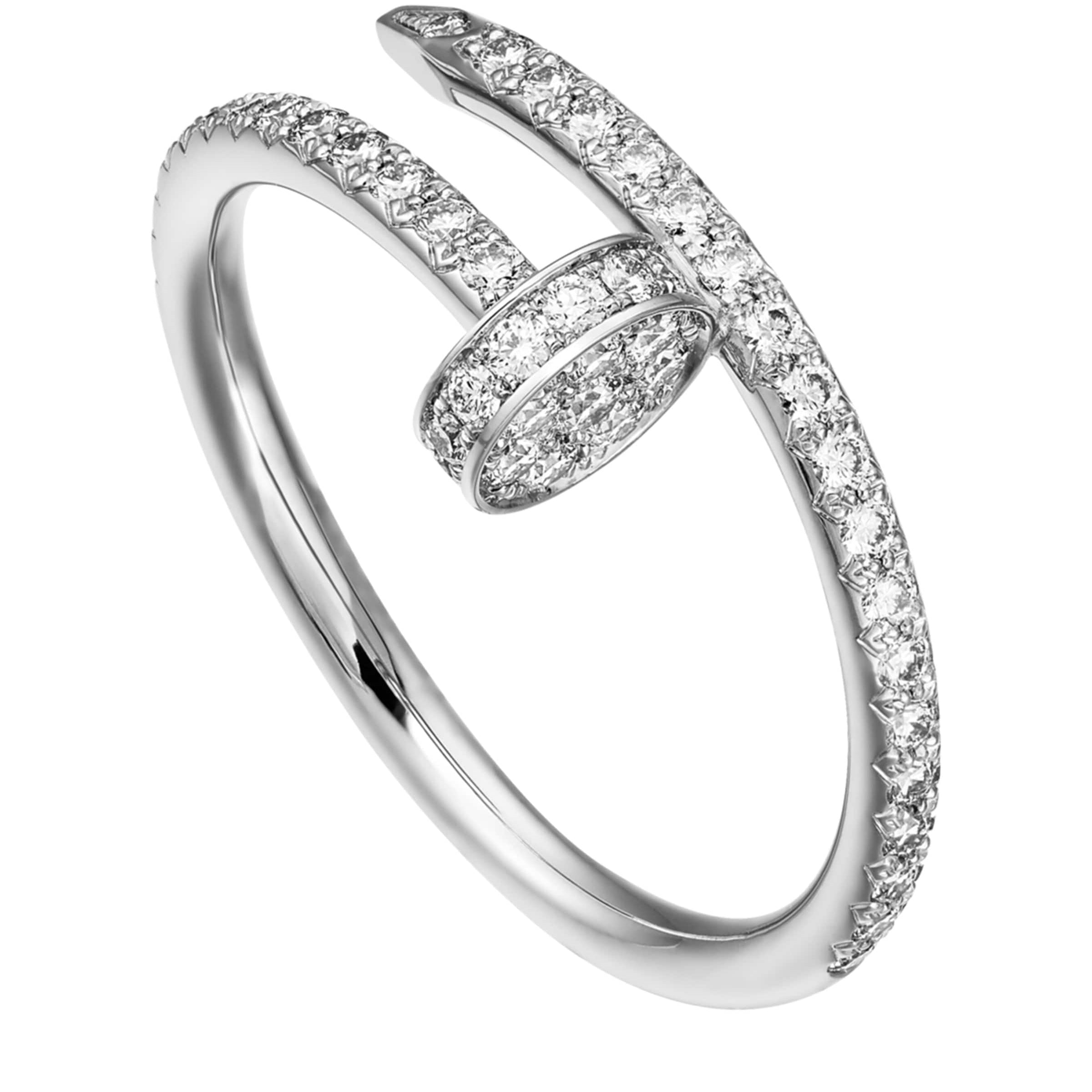 White Gold and Diamond Juste un Clou Ring