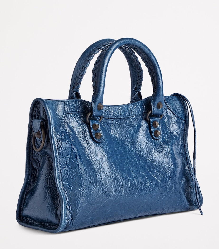 Blue Small Lambskin Le City Top-Handle Bag