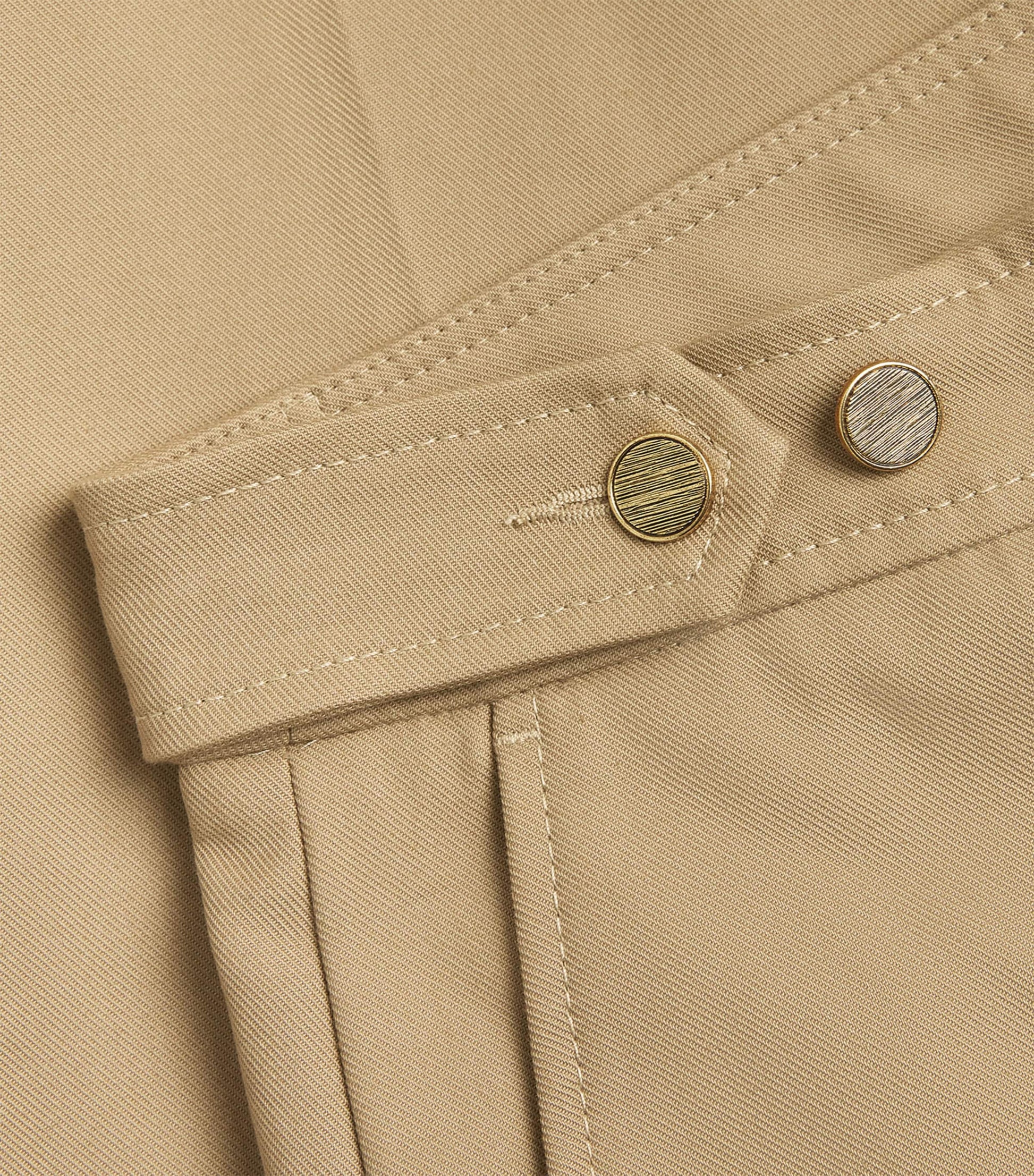 Cotton Wide-Leg Trousers