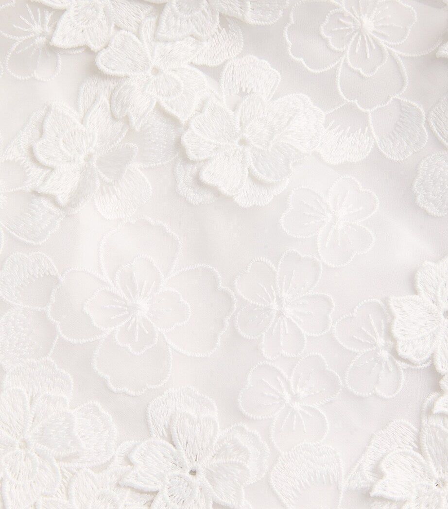 White Floral-Lace Top