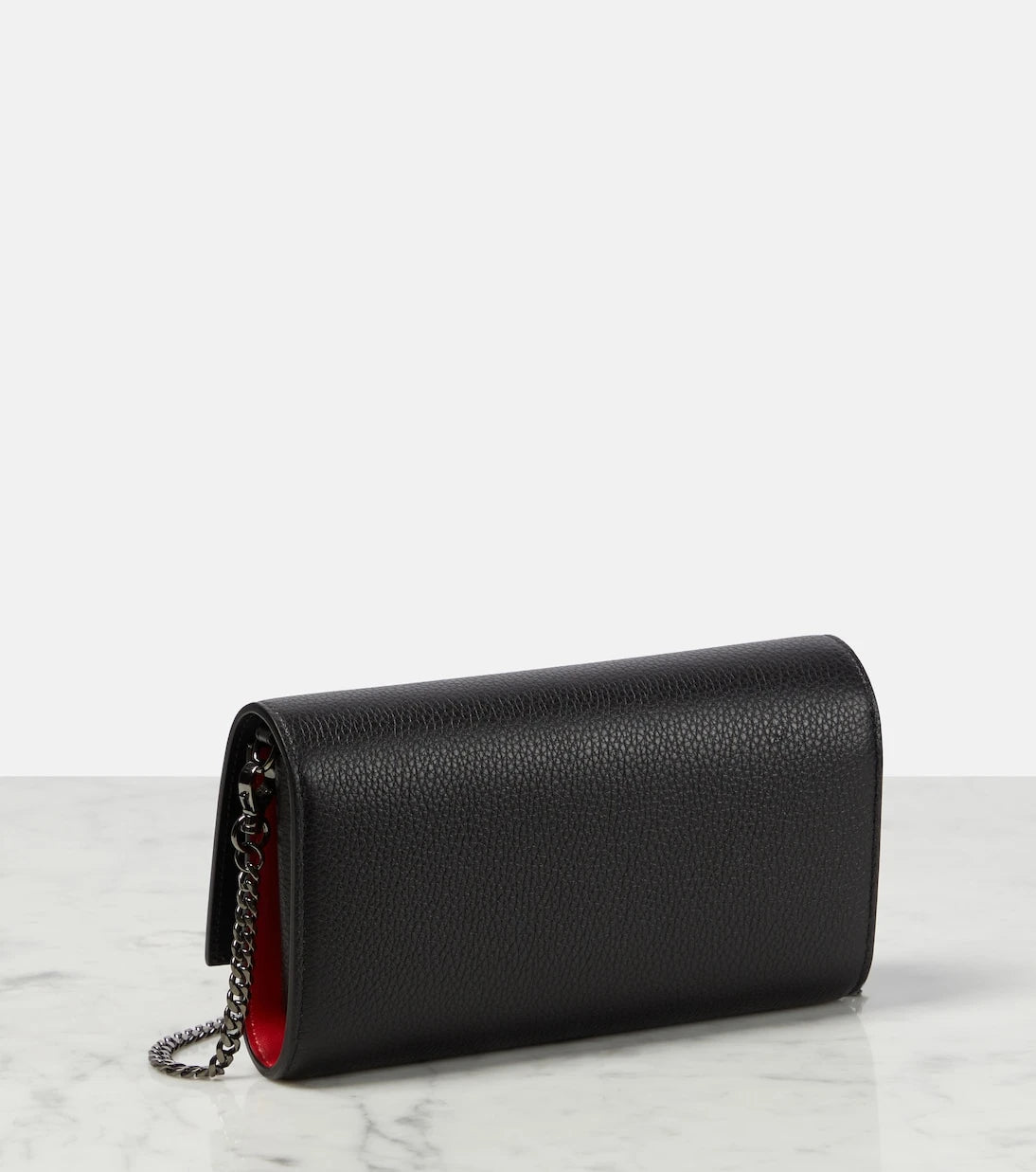 Christian Louboutin - Logo leather wallet on chain