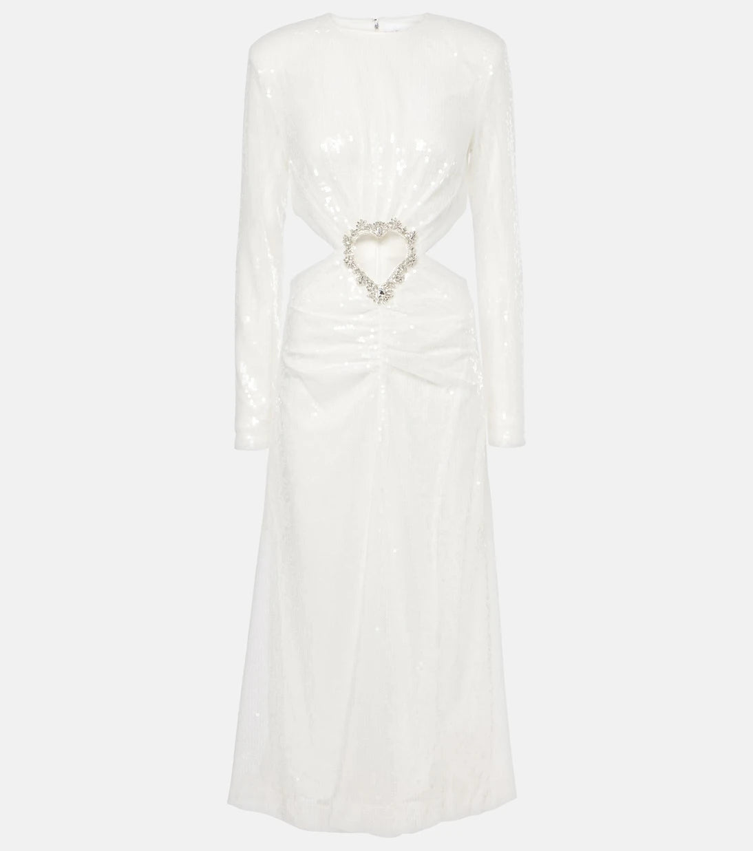Rotate - Bridal sequined cutout midi dress