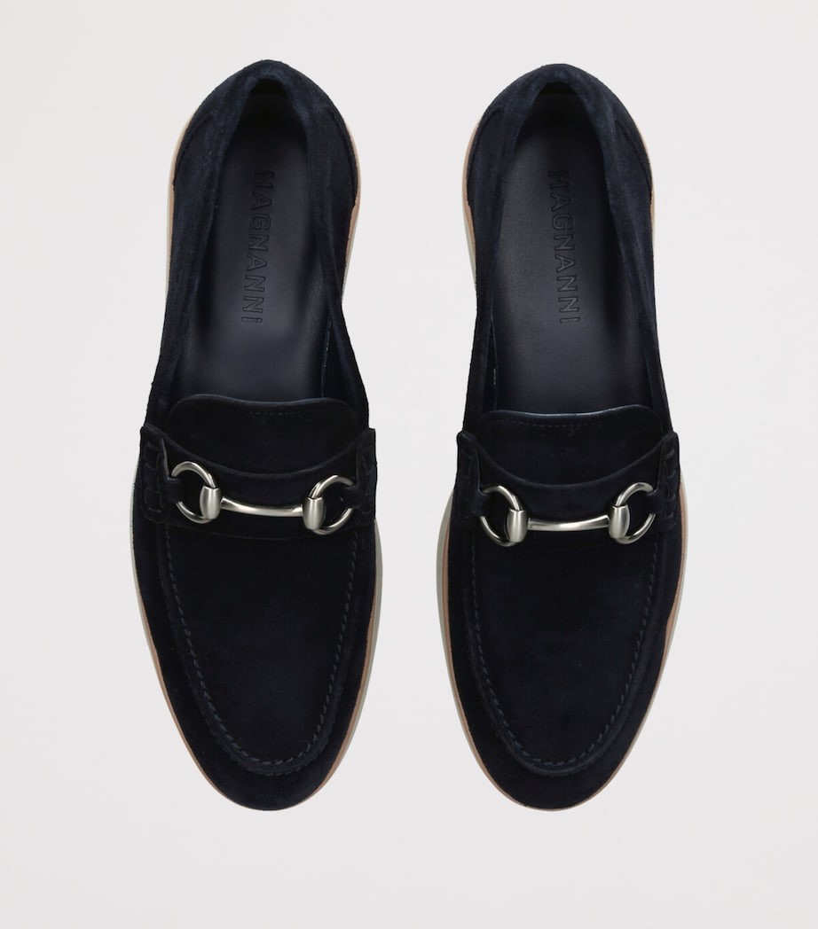 Suede Horsebit Loafers