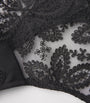 Simone Perele Black Lace Précieuse Tanga Briefs