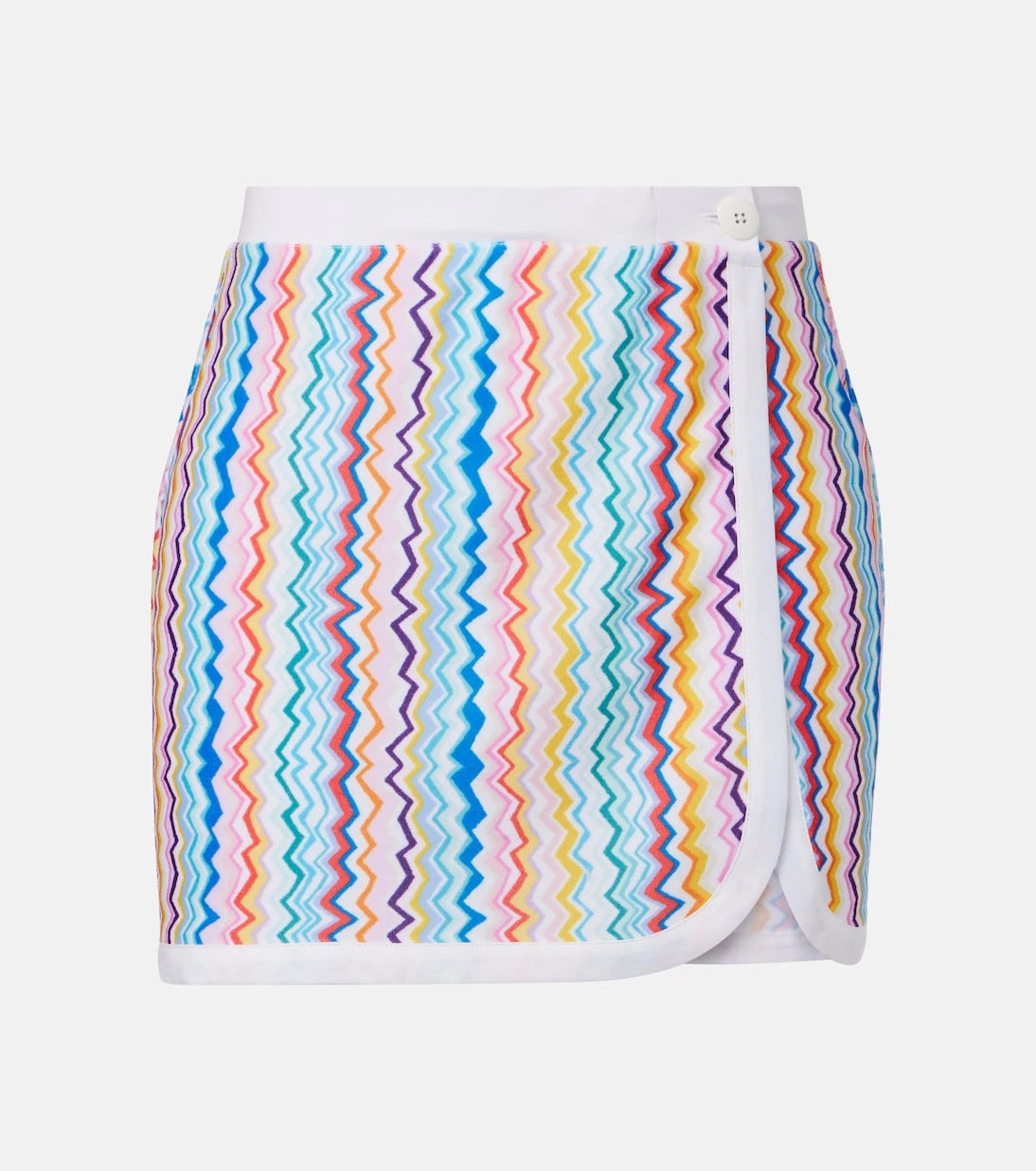 Missoni - Zigzag printed terry jersey miniskirt