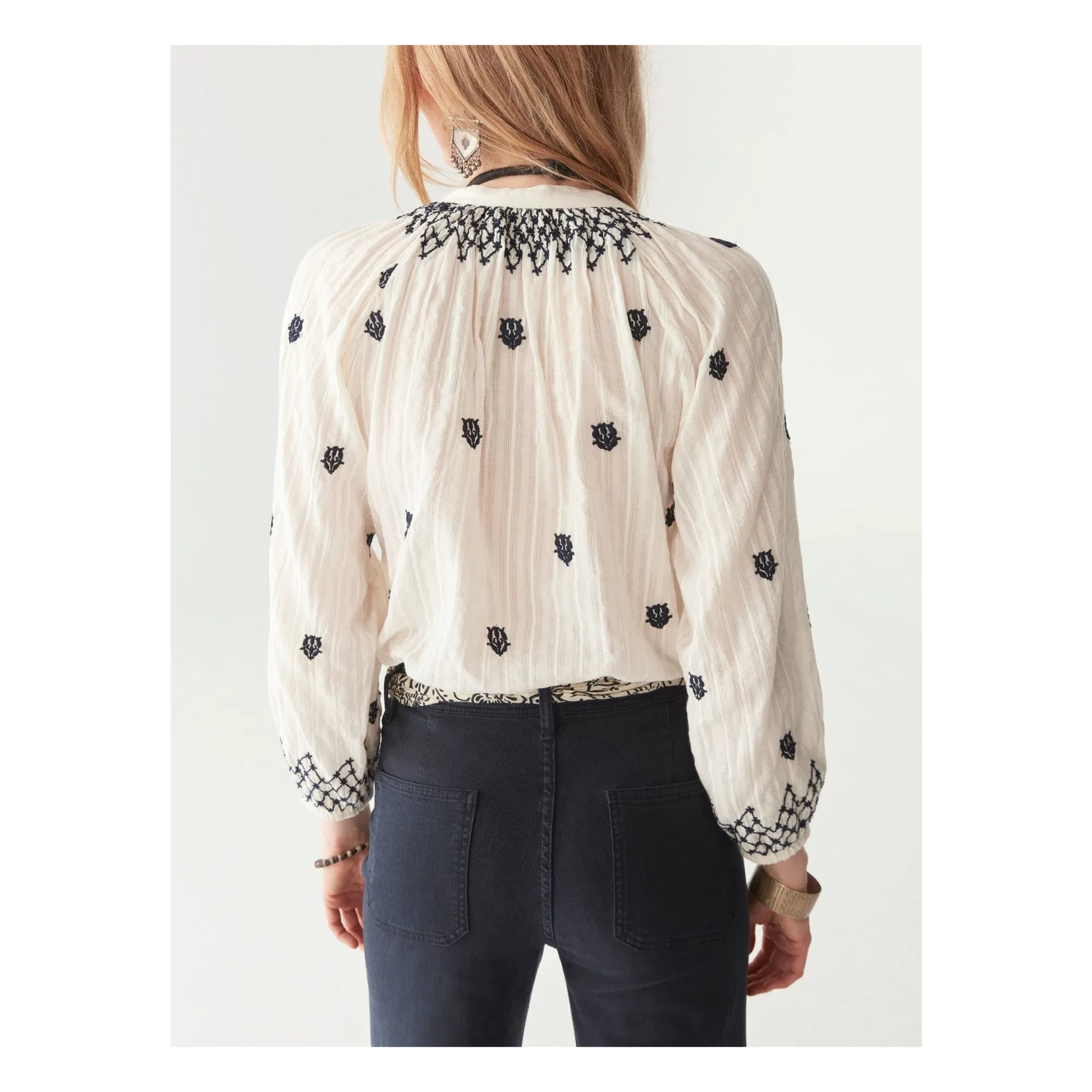 Maison Hotel - Santorini Sybille blouse | White
