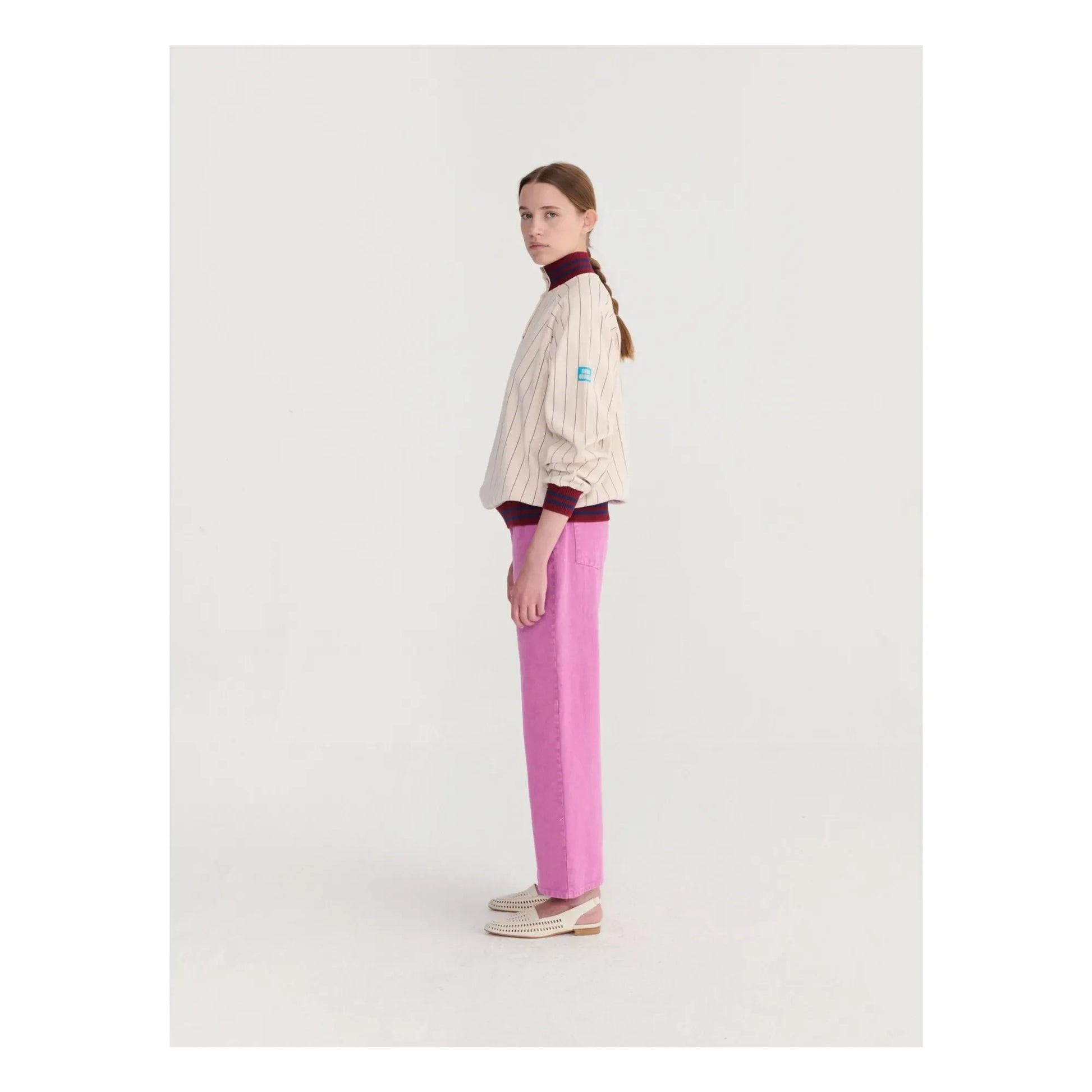 Bobo Choses - Boot Cut Organic Cotton Pants | Purple