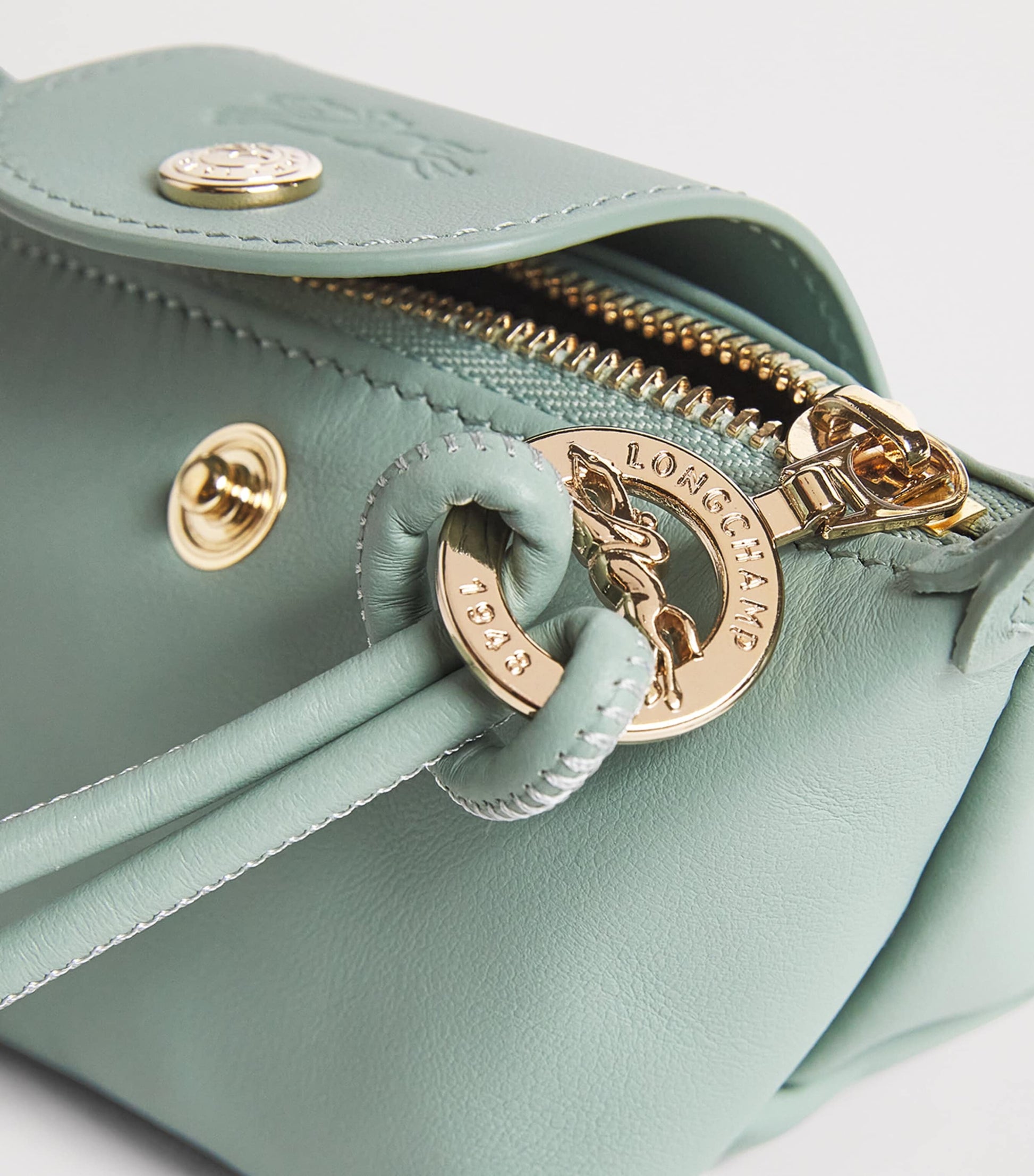 Longchamp Blue Leather Le Pliage Xtra Coin Purse