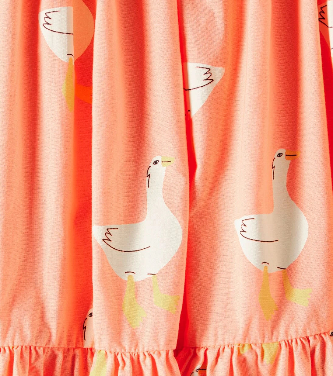Jellymallow - Duck printed ruffled cotton jersey skirt