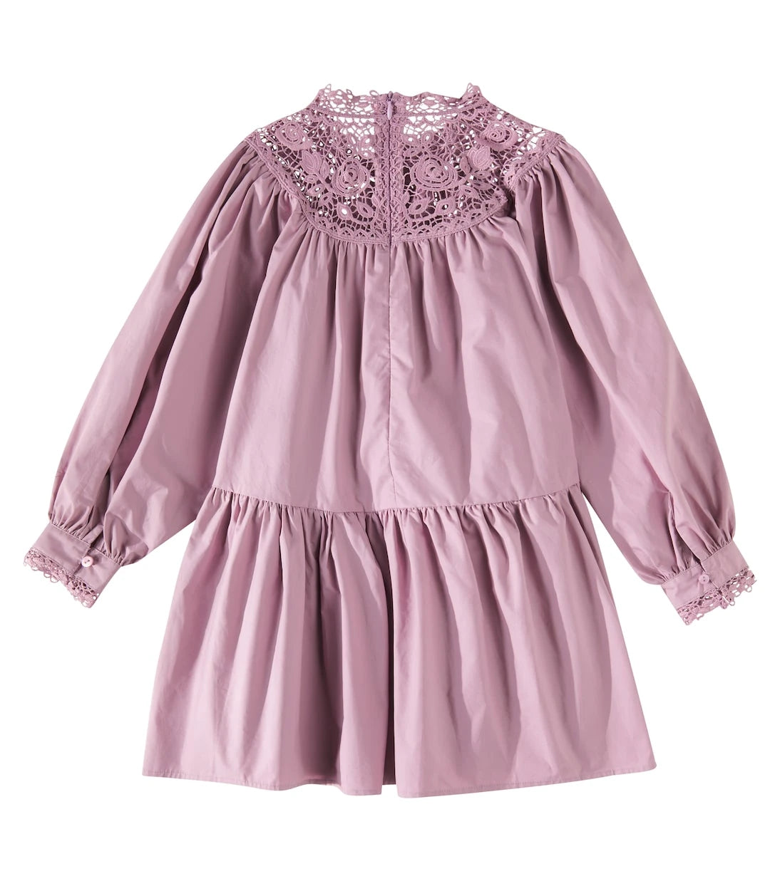 Petite Amalie - Appliqué cotton poplin dress