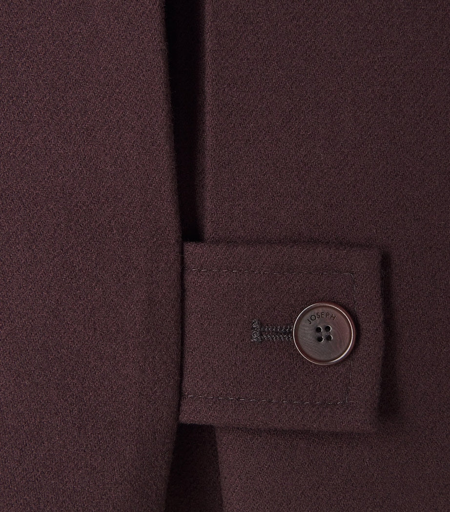 Red Stretch-Wool Elia Blazer