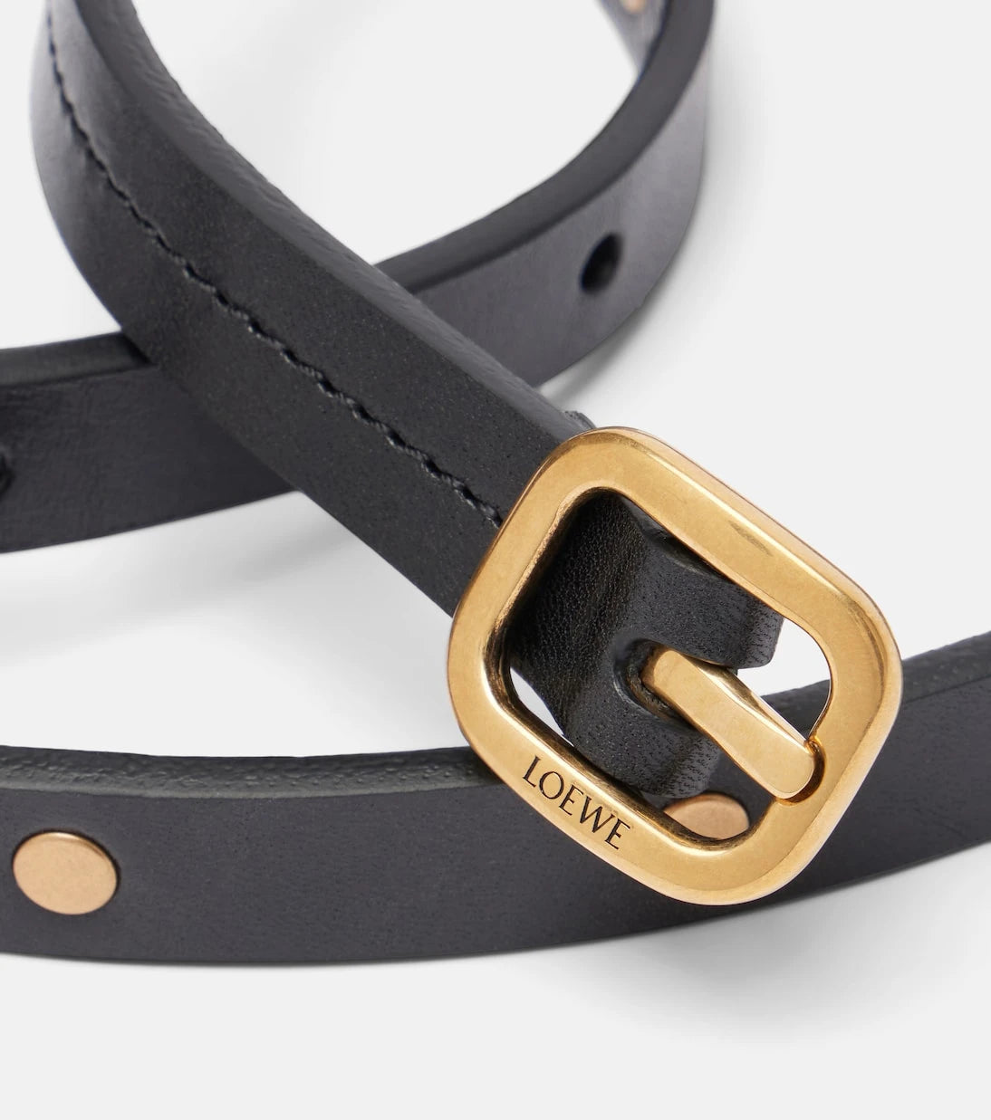 Loewe - Studded leather belt
