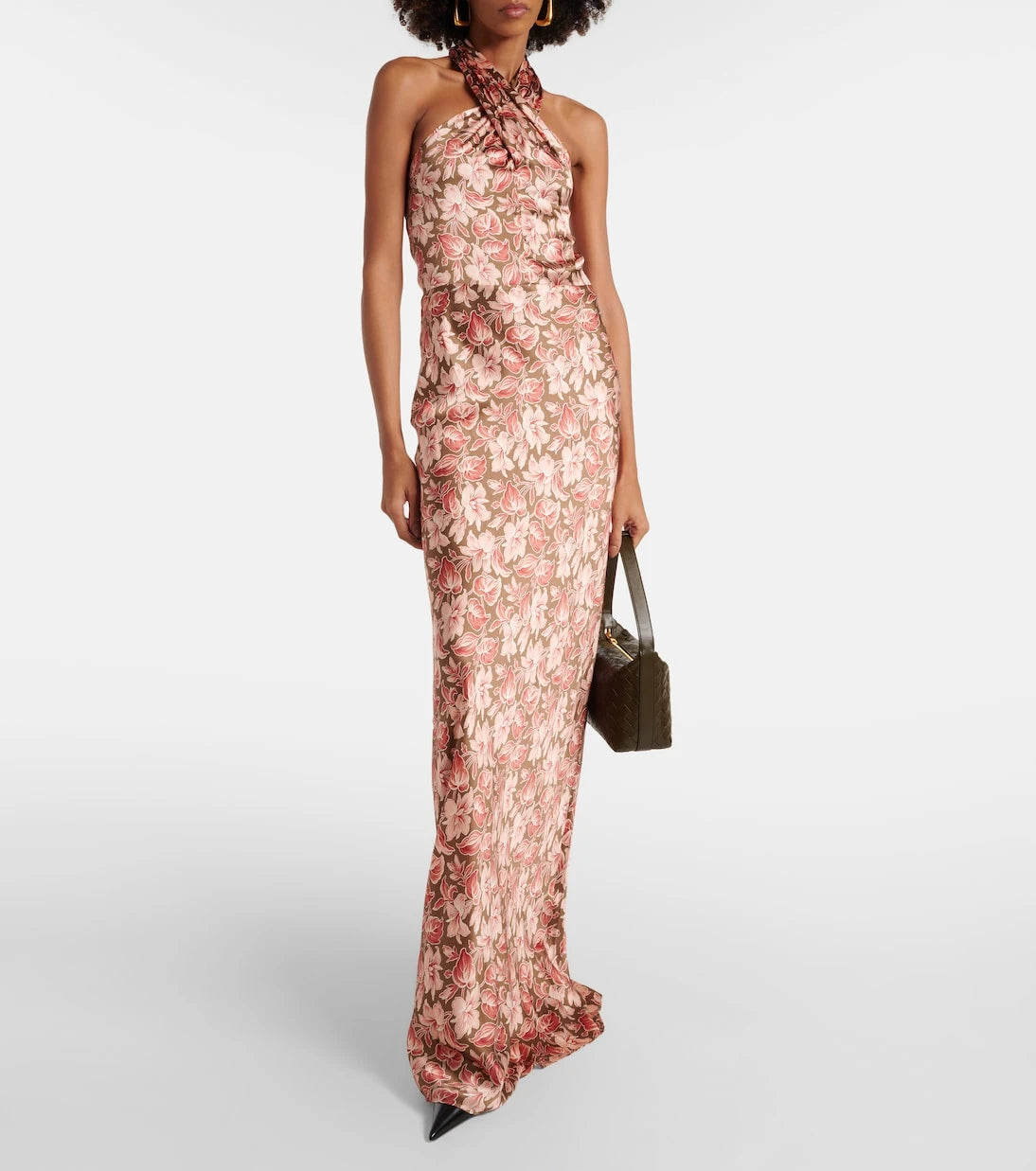 Veronica Beard - Halterneck silk-blend maxi dress