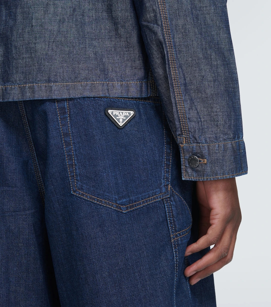 Prada - Cotton and linen overshirt
