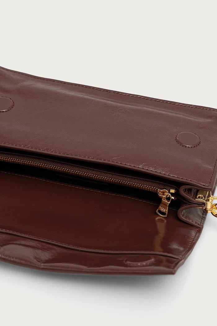 Patrizia Pepe deri kadın crossbody çanta