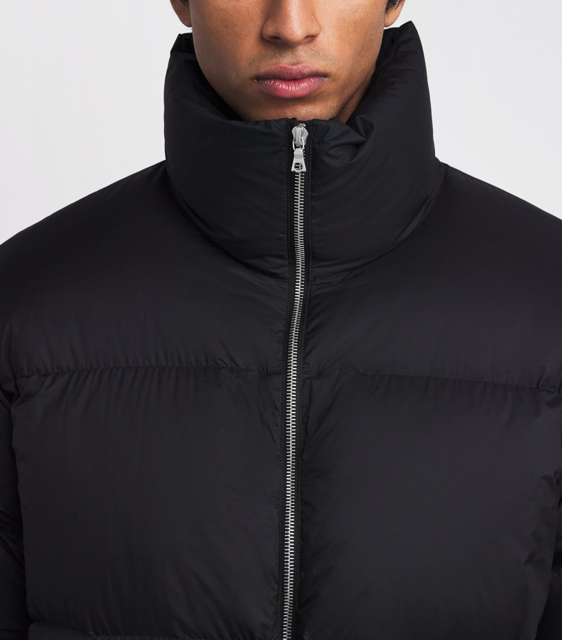 Black Down Ripstop Puffer Jacket