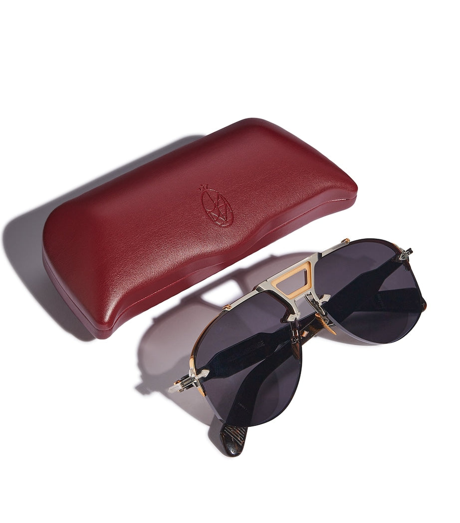 Jacques Marie Mage Alta Aviator Sunglasses