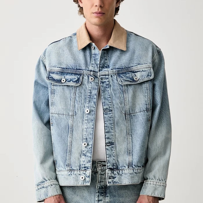 HUGO Mavi Erkek Denim Ceket Erlo